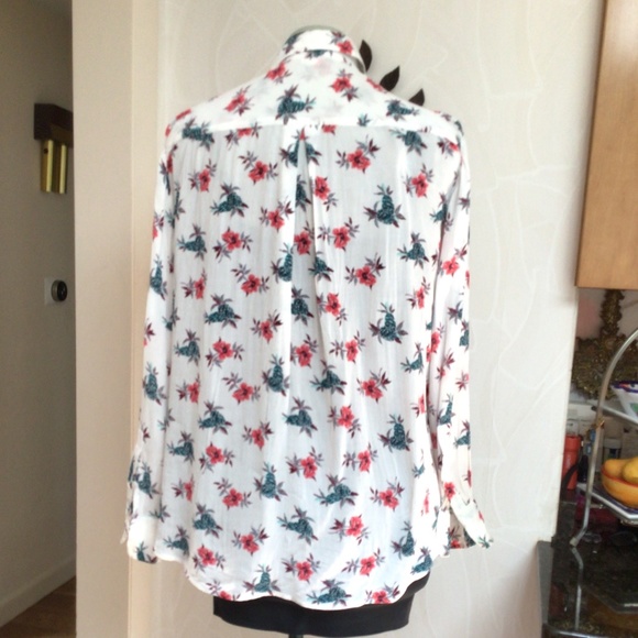Vintage Club Monaco Long Sleeve Button Down Pineapple Print Shirt/Blouse - Picture 2 of 4